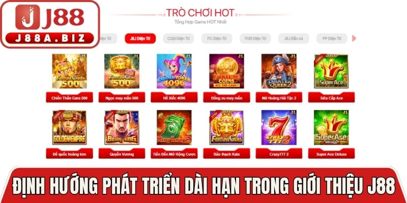 Định hướng phát triển dài hạn trong giới thiệu J88 